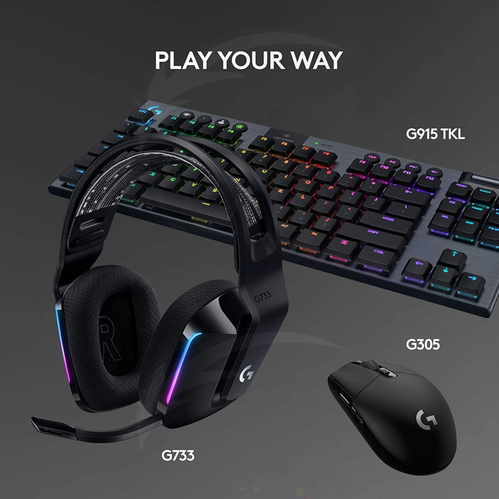 Logitech G733 Lightspeed Wireless Black Gaming Headset Logitech G733 Lightspeed Wireless Black Gaming Headset